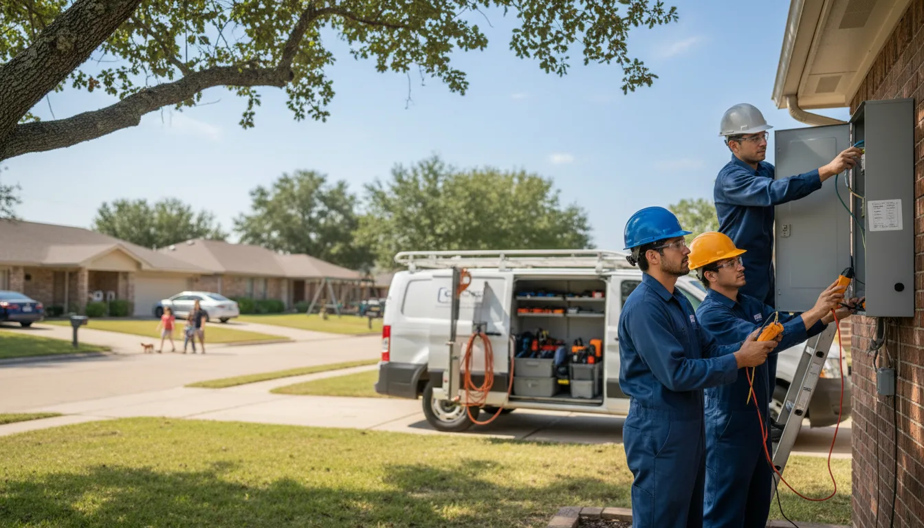 Certified electrician providing emergency electrical services in Brule, WI